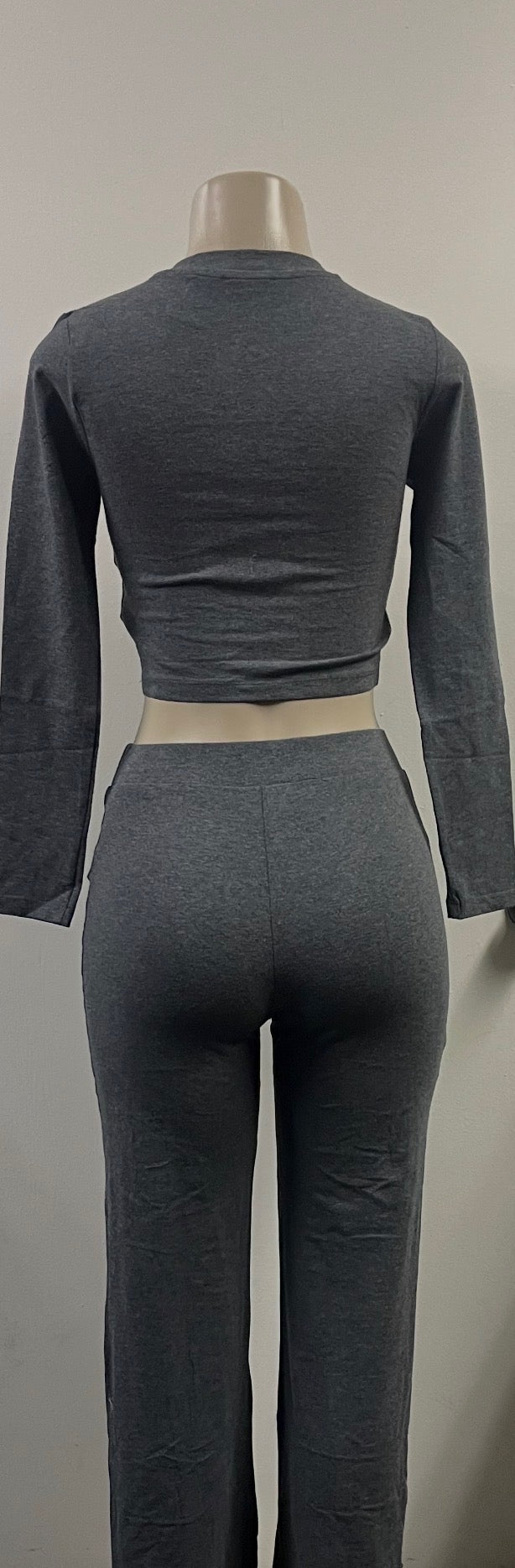 Charcoal Gray Long Sleeve with Pants