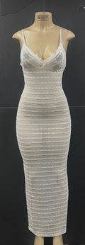 White Thin Strap Dress
