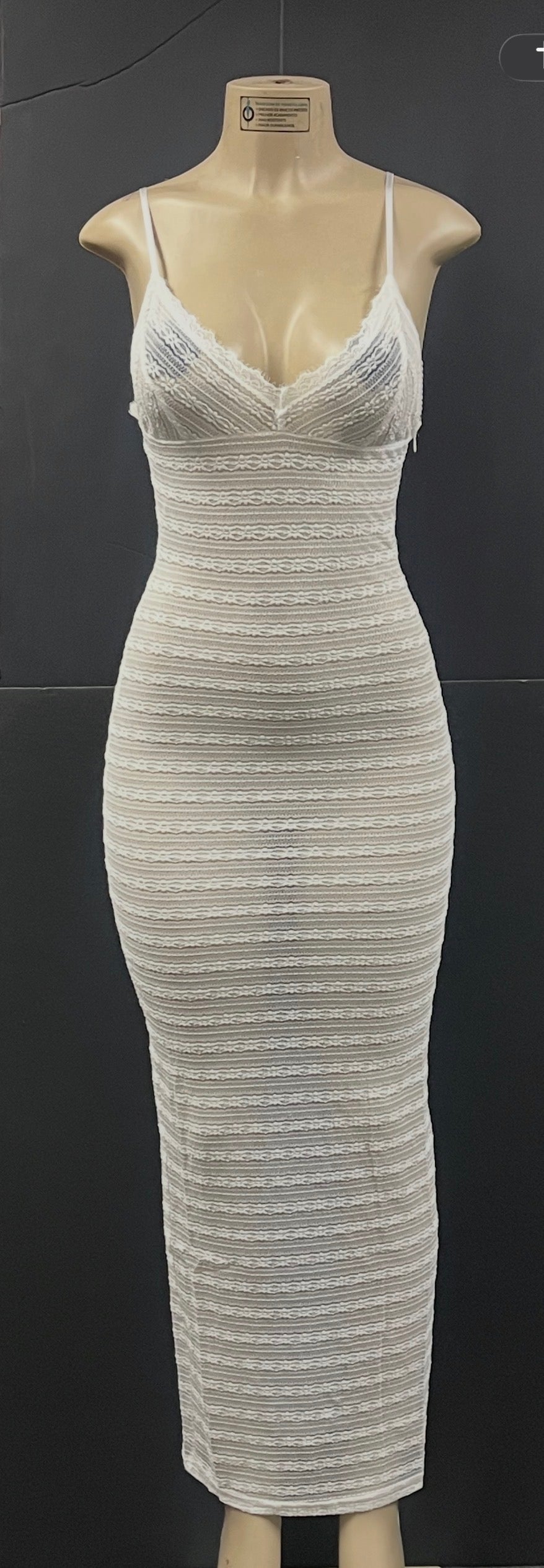 White Thin Strap Dress